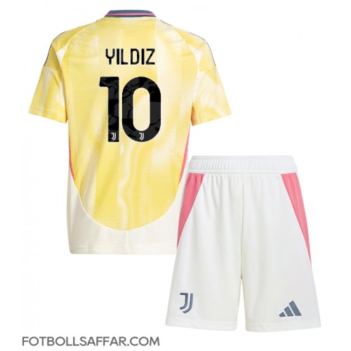 Juventus Kenan Yildiz #10 Bortadräkt Barn 2024-25 Kortärmad (+ Korta byxor)